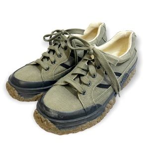 Bass SUV Series Khaki Olive Green Canvas Active Hiking Sport Lace Up Sho…